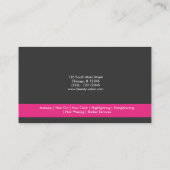 Hairdresser (Deep Pink) Visitekaartje (Achterkant)