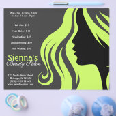 Hairdresser (Donkere Olijfgroen) Flyer (Enkel)