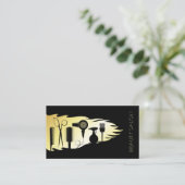 Hairdresser en schoonheidssalon stylist visitekaartje (Staand voorkant)