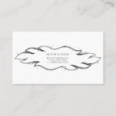 Hairdresser en schoonheidssalon stylist visitekaartje (Achterkant)