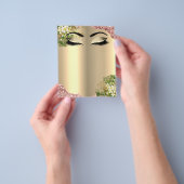 Hairdresser Eyelashes Makeup Studio Price List Flyer (Hand)