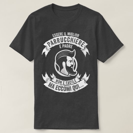 Hairdresser Gift Dad Barber Cool T-shirt (Design voorkant)