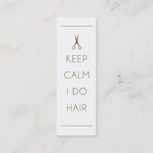Hairdresser Gold zwart-wit Mini Visitekaartje
