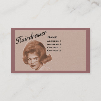 HAIRDRESSER - GROTE HAARPROFIELKAART - PROFESSIONE VISITEKAARTJE