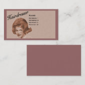 HAIRDRESSER - GROTE HAARPROFIELKAART - PROFESSIONE VISITEKAARTJE (Voorkant / Achterkant)