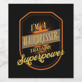 Hairdresser Haarstylist Gift Wijn Etiket (Enkel label)