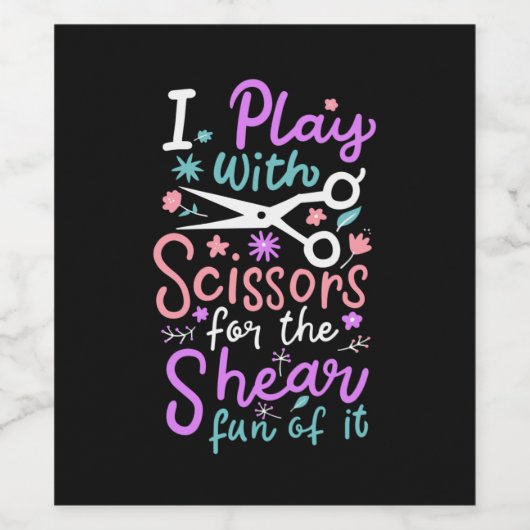 Hairdresser Haarstylist Gift Wijn Etiket (Enkel label)