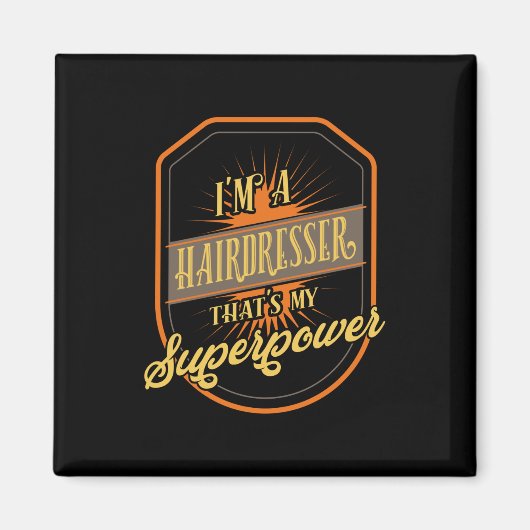 Hairdresser Haarstylist Professional Magneet (Voorkant)