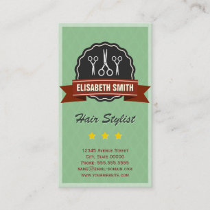 Hairdresser Haarstylist - Retro  Visitekaartje