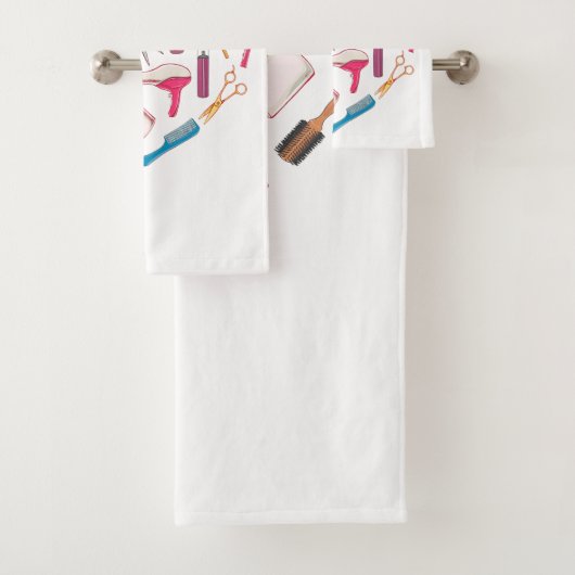 Hairdresser Haarstylist Tool Heart Bad Handdoek (Insitu)