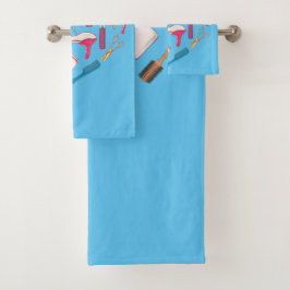 Hairdresser Haarstylist Tool Heart Bad Handdoek