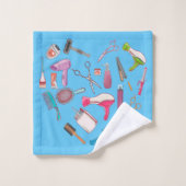 Hairdresser Haarstylist Tool Heart Bad Handdoek (Wasdoekje)