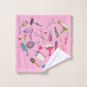 Hairdresser Haarstylist Tool Heart Bad Handdoek (Wasdoekje)