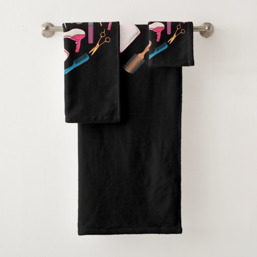 Hairdresser Haarstylist Tool Heart Bad Handdoek (Insitu)