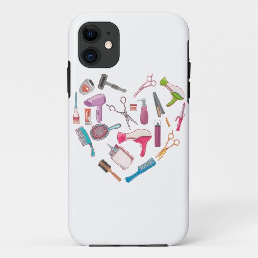 Hairdresser Haarstylist Tool Heart Case-Mate iPhone Case (Achterkant)