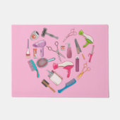 Hairdresser Haarstylist Tool Heart Deurmat (Voorkant)