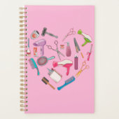 Hairdresser Haarstylist Tool Heart Planner (Voorkant)