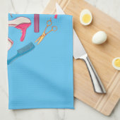 Hairdresser Haarstylist Tool Heart Theedoek (Quarter Fold)