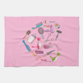 Hairdresser Haarstylist Tool Heart Theedoek (Horizontaal)