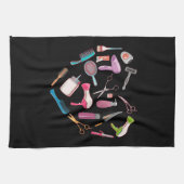 Hairdresser Haarstylist Tool Heart Theedoek (Horizontaal)