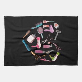 Hairdresser Haarstylist Tool Heart Theedoek