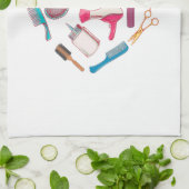 Hairdresser Haarstylist Tool Heart Theedoek (Gevouwen)