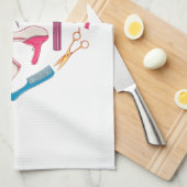 Hairdresser Haarstylist Tool Heart Theedoek (Quarter Fold)