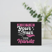 Hairdresser Hair Briefkaart (Staand voorkant)