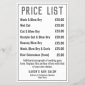 Hairdresser Hair Salon bijsluiter Flyer (Voorkant)