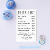 Hairdresser Hair Salon bijsluiter Flyer (Enkel)