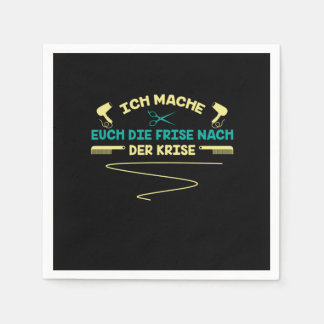 Hairdresser Hair Salon Scissors Hair Dryer Gift Servet