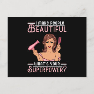 Hairdresser Hair Stylist Barber Scissors Hair Gift Briefkaart