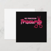 Hairdresser Hair Stylist Hair Salon Barber Scissor Kaart (Voorkant / Achterkant)