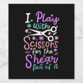 Hairdresser Hairstylist Wijn Etiket (Enkel label)