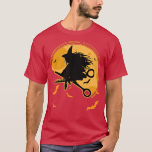 Hairdresser Halloween Witch T-shirt