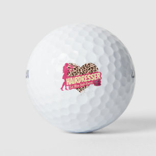 Hairdresser Leopard Hair Hustler Haarstylist Golfballen
