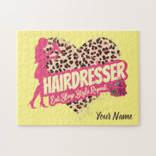 Hairdresser Leopard Hair Hustler Haarstylist Legpuzzel