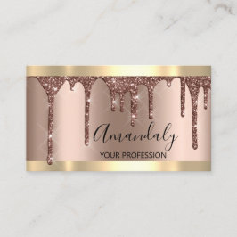 Hairdresser Makeup Artist Lash Roos Gold Blush Visitekaartje