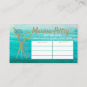 Hairdresser Modern hair stylist card Visitekaartje (Achterkant)