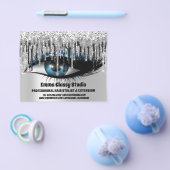 Hairdresser Nail Lashes Silver VIP zwarte schijven Flyer (Enkel)