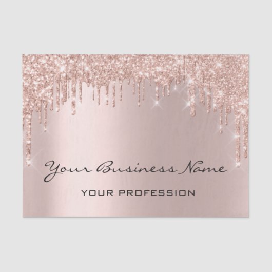 Hairdresser Nails Makeup Eyelash Roos druipt in de Tissuepapier (Voorkant)