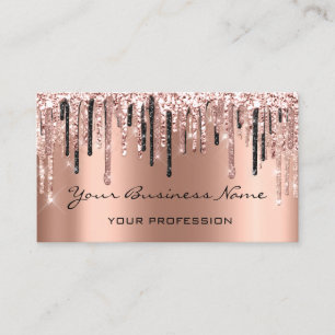 Hairdresser Nails Makeup Eyelash Roos Gold Visitekaartje