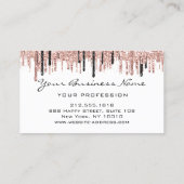 Hairdresser Nails Makeup Eyelash Roos White Visitekaartje (Achterkant)