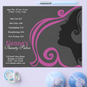 Hairdresser (Plum) Flyer (Enkel)