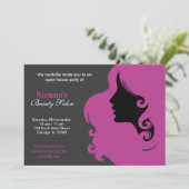 Hairdresser (Plum) Kaart (Staand voorkant)