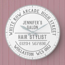 Hairdresser Salon Wall Clock