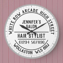 Hairdresser Salon Wall Clock