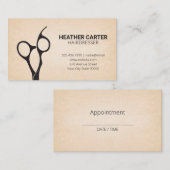 Hairdresser Scissors Afsprakenkaartje (Voorkant / Achterkant)