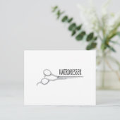 Hairdresser Scissors Briefkaart (Staand voorkant)