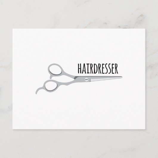 Hairdresser Scissors Briefkaart (Voorkant)